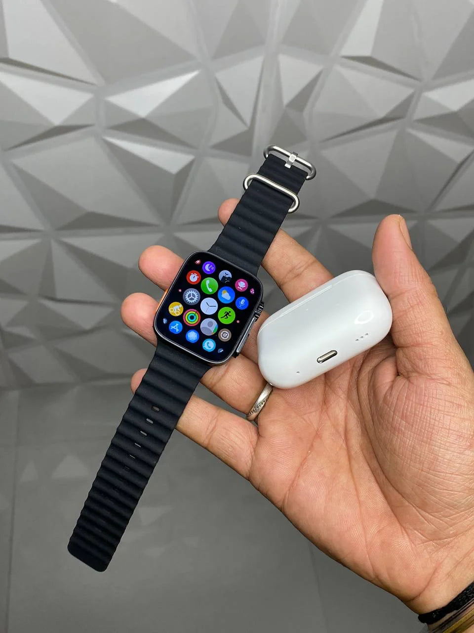 Reloj Smartwatch Ultra + Airpods + Pulso adicional